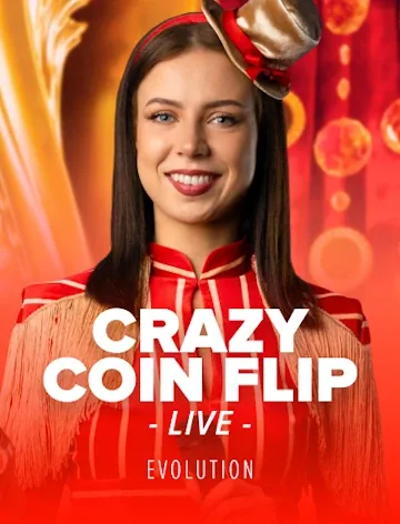 Crazy Coin Flip by Evolution, 96.0% RTP, playable at Winner Casino