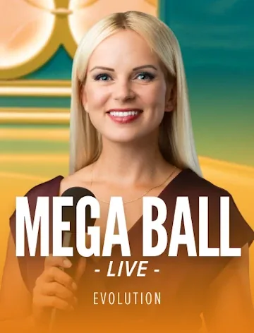 Mega Ball by Evolution, 95.4% RTP, playable at Winner Casino