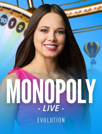 Monopoly Live by Evolution, 96.2% RTP, playable at Winner Casino